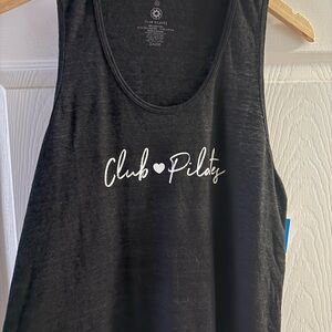 Club Pilates Black Tank Top